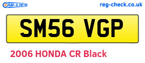 SM56VGP are the vehicle registration plates.
