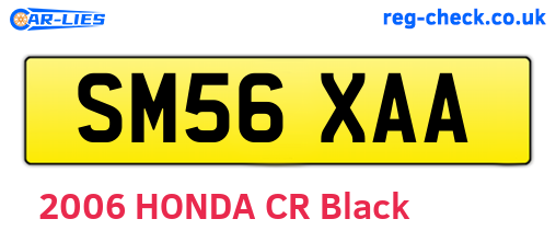 SM56XAA are the vehicle registration plates.