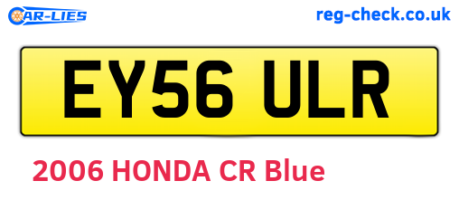 EY56ULR are the vehicle registration plates.