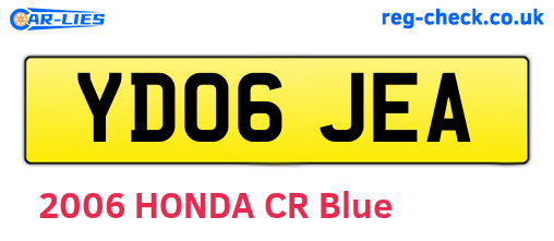 YD06JEA are the vehicle registration plates.
