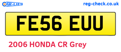 FE56EUU are the vehicle registration plates.