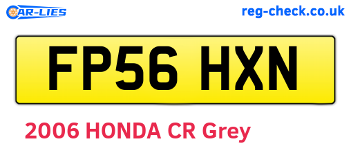 FP56HXN are the vehicle registration plates.