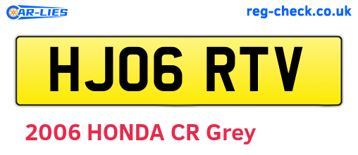 HJ06RTV are the vehicle registration plates.