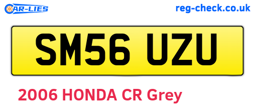 SM56UZU are the vehicle registration plates.