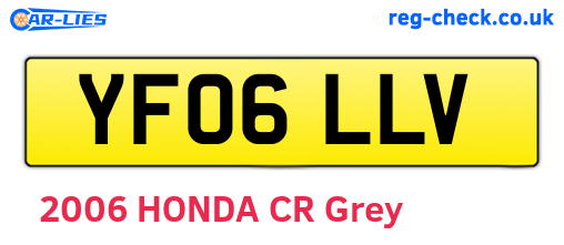 YF06LLV are the vehicle registration plates.