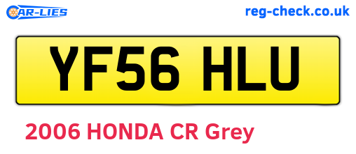 YF56HLU are the vehicle registration plates.