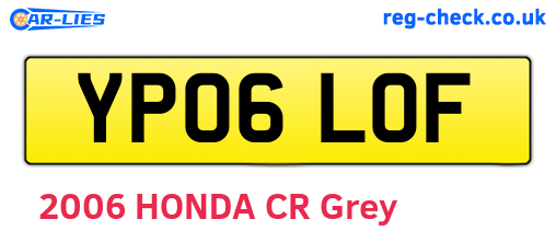YP06LOF are the vehicle registration plates.