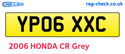 YP06XXC are the vehicle registration plates.