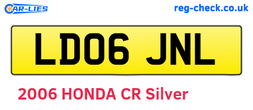 LD06JNL are the vehicle registration plates.