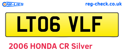 LT06VLF are the vehicle registration plates.