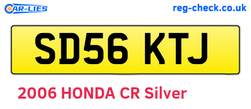 SD56KTJ are the vehicle registration plates.