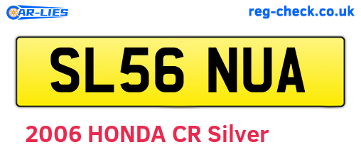 SL56NUA are the vehicle registration plates.