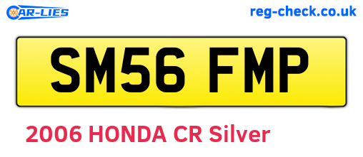 SM56FMP are the vehicle registration plates.