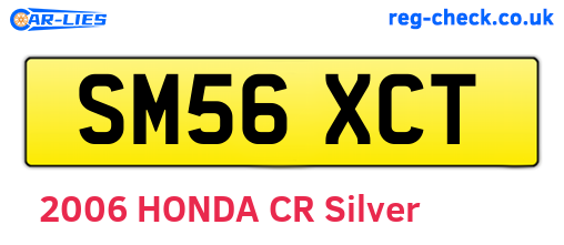SM56XCT are the vehicle registration plates.
