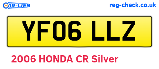 YF06LLZ are the vehicle registration plates.