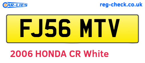 FJ56MTV are the vehicle registration plates.