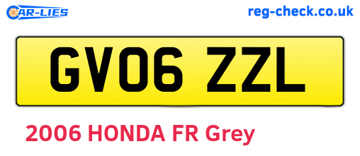 GV06ZZL are the vehicle registration plates.