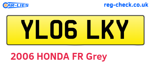 YL06LKY are the vehicle registration plates.