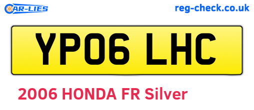 YP06LHC are the vehicle registration plates.