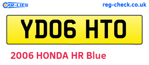 YD06HTO are the vehicle registration plates.