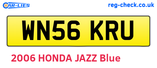 WN56KRU are the vehicle registration plates.
