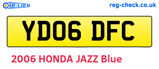 YD06DFC are the vehicle registration plates.