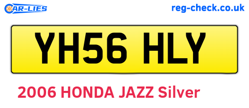 YH56HLY are the vehicle registration plates.