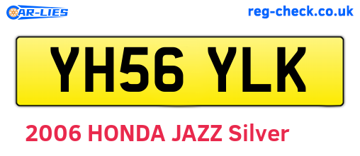 YH56YLK are the vehicle registration plates.