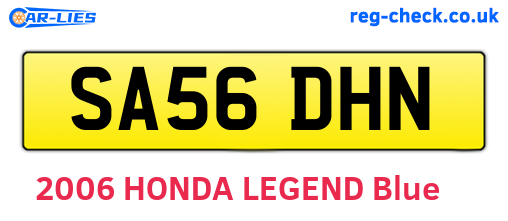 SA56DHN are the vehicle registration plates.