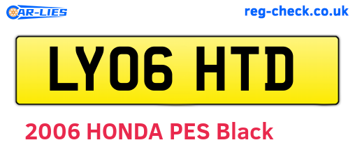 LY06HTD are the vehicle registration plates.
