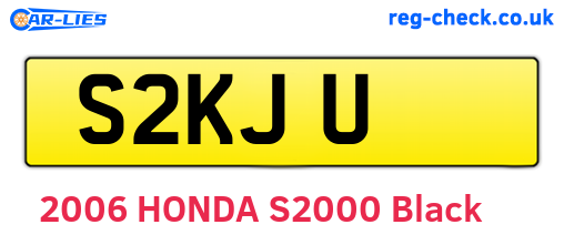 S2KJU are the vehicle registration plates.