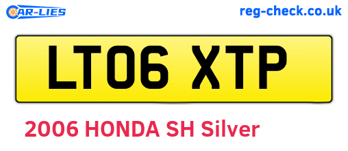 LT06XTP are the vehicle registration plates.