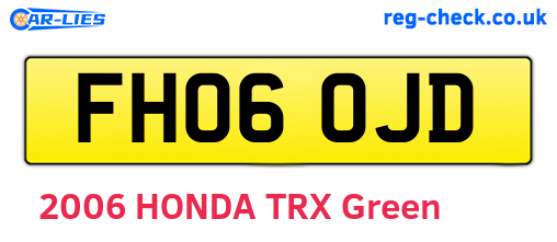 FH06OJD are the vehicle registration plates.