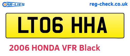 LT06HHA are the vehicle registration plates.