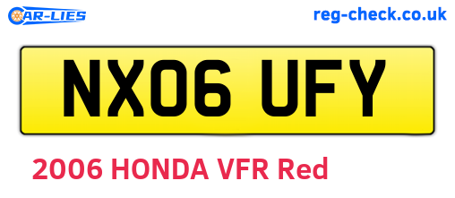 NX06UFY are the vehicle registration plates.
