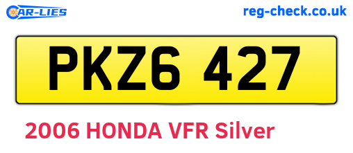 PKZ6427 are the vehicle registration plates.