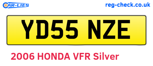 YD55NZE are the vehicle registration plates.