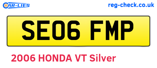 SE06FMP are the vehicle registration plates.