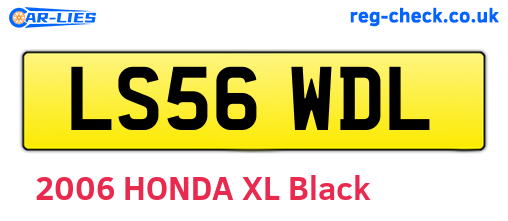 LS56WDL are the vehicle registration plates.