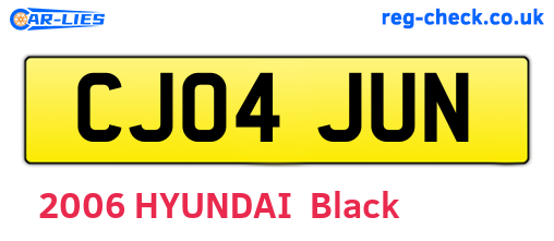CJ04JUN are the vehicle registration plates.