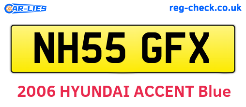 NH55GFX are the vehicle registration plates.