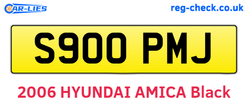 S900PMJ are the vehicle registration plates.