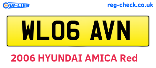 WL06AVN are the vehicle registration plates.