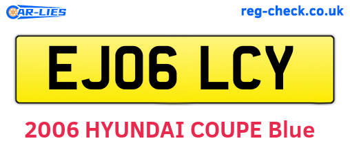 EJ06LCY are the vehicle registration plates.