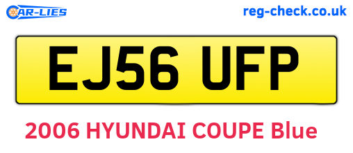 EJ56UFP are the vehicle registration plates.