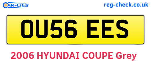 OU56EES are the vehicle registration plates.