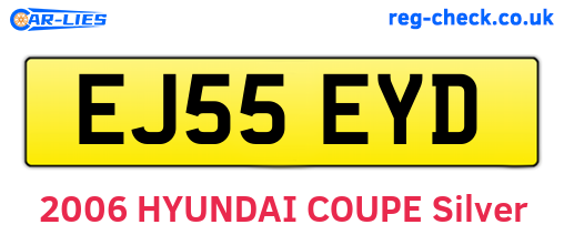 EJ55EYD are the vehicle registration plates.