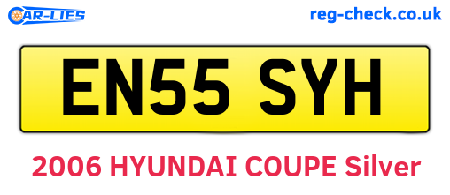 EN55SYH are the vehicle registration plates.