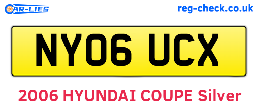 NY06UCX are the vehicle registration plates.