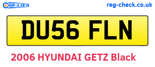 DU56FLN are the vehicle registration plates.